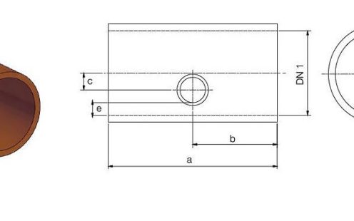 Exzentrische Ausführung Hauptrohr und Muffe glattendig